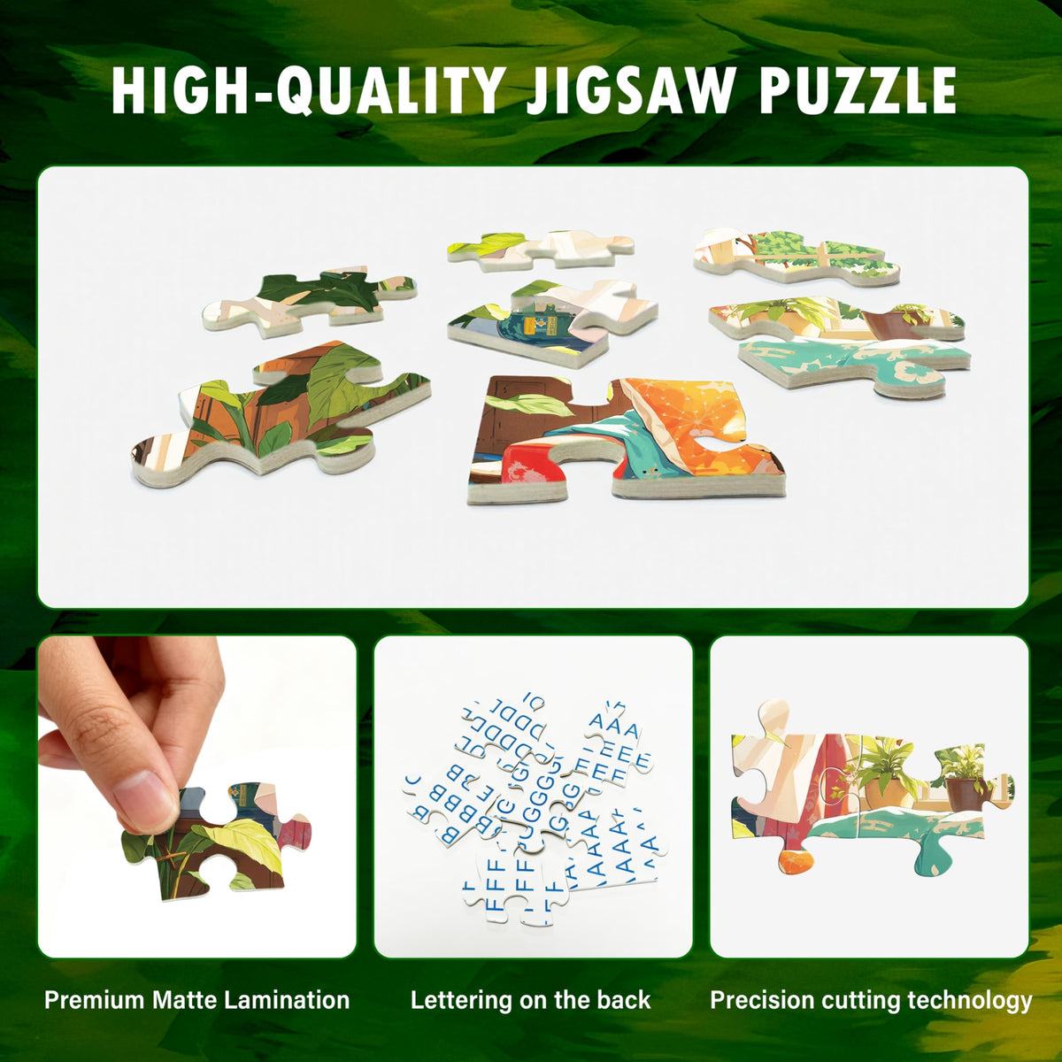 LOJETON Cat Cozy Puzzle completing as eye-catching wall art display