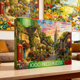 LOJETON Church Lane puzzle back with markers to ease solo play