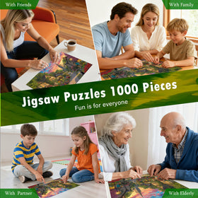 LOJETON Church Lane 1000-piece puzzle promotes mindful relaxation