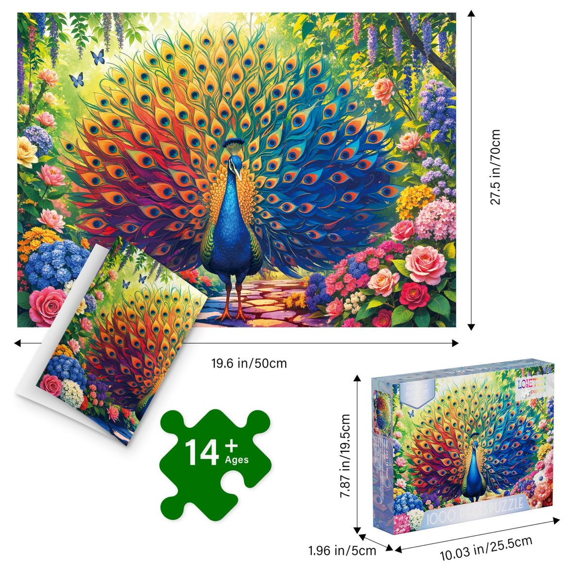 Crisp printing on LOJETON puzzle with matte finish reduces glare