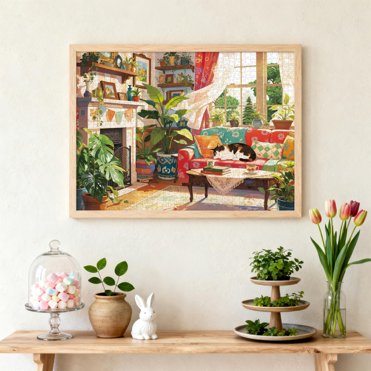 LOJETON Gift ideas: Puppy Kitten Plants puzzle for friends and family