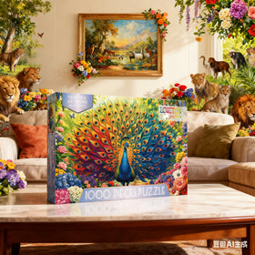 LOJETON 1000-piece puzzle enhances focus and patience during assembly