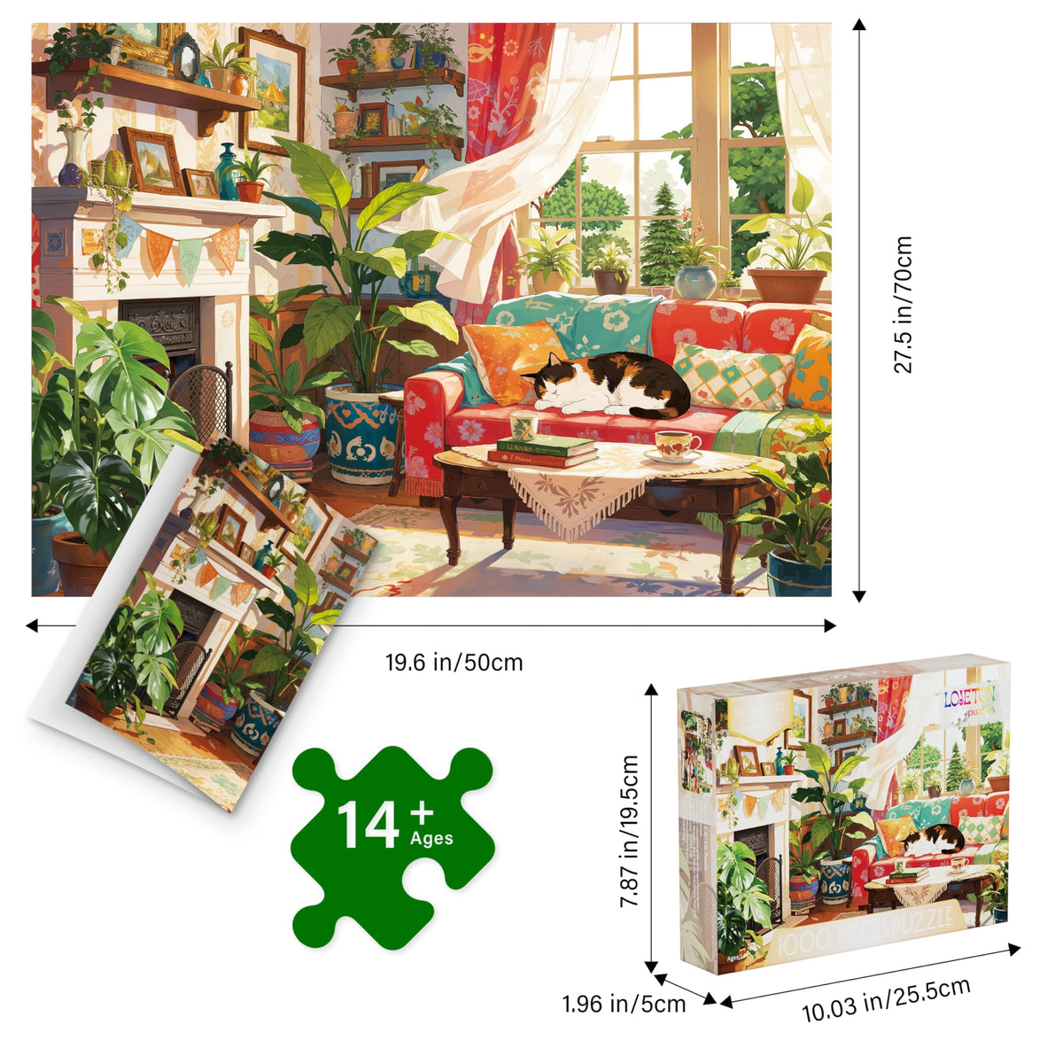 LOJETON Modern Art design printed with premium inks for vivid colors