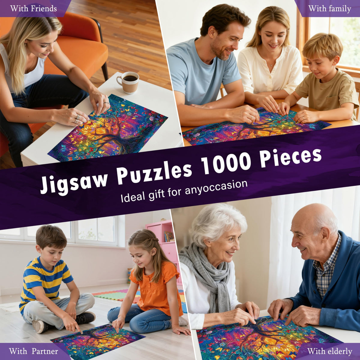 LOJETON Puzzle-packaged-storage offers tidy, reusable housing after completing the challenge