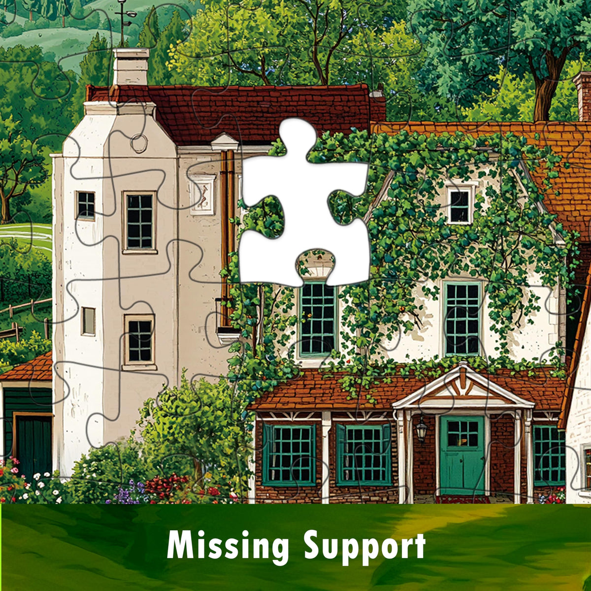 LOJETON Sturdy cardboard puzzle pieces fit smoothly during quiet evenings