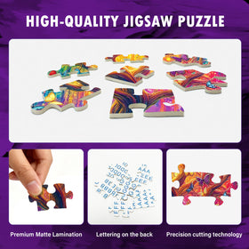 LOJETON Tree of Life puzzle-artwork reveals intricate details for mindful focus