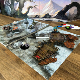Loke BattleMats Giant Book 360° spine enables flexible single-page or full-spread use.