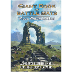 Loke BattleMats Giant Book cover featuring wilds and ruins for quick setting inspiration.