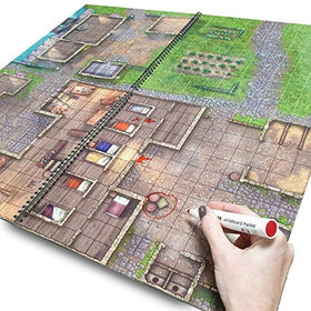 Loke BattleMats wipe-clean pages ideal for reusing maps between sessions