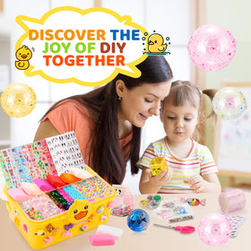 Lokuc Duck Theme glitter and sequins add shine to bubbles and crafts