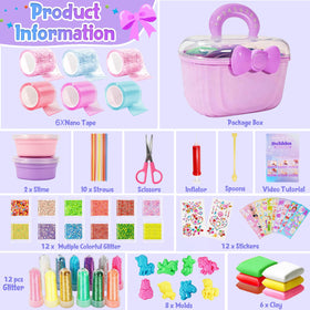 Lokuc Nano Tape Bubble Kit with six tapes and two slimes highlights versatile crafting options.