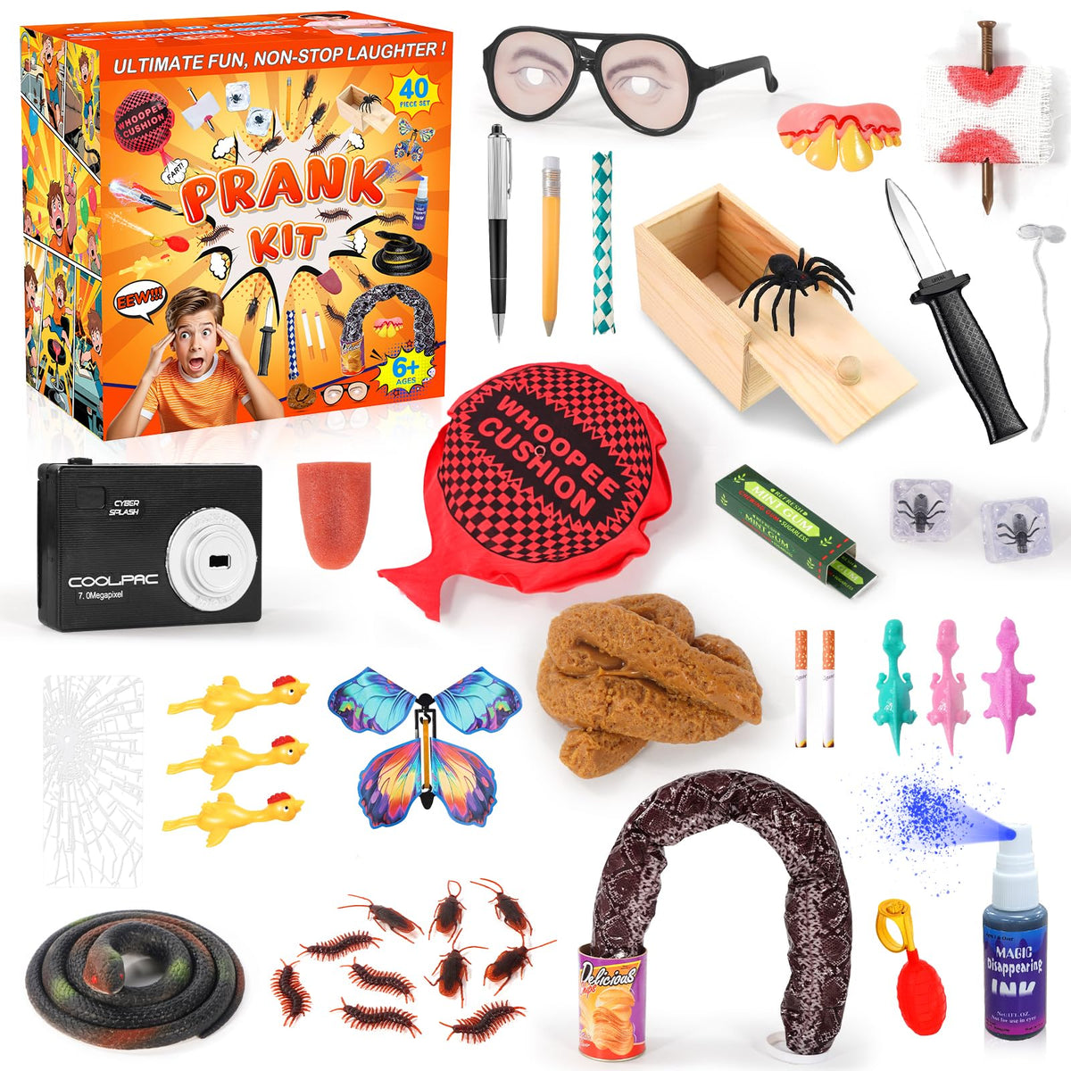 Lokuc Pranks Kit 40pcs box front ready for gifting and family fun