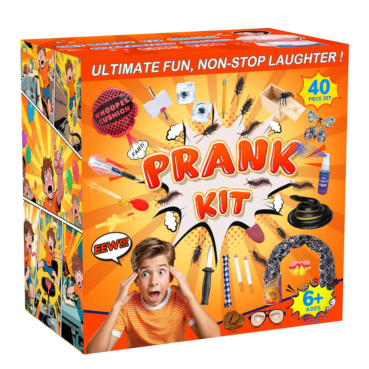 Lokuc Pranks Kit 40pcs family fun night setup inspires laughter