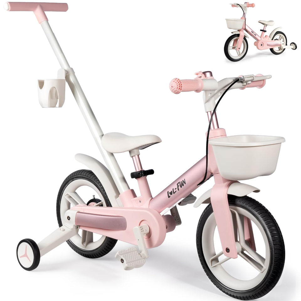 LOL-FUN 6-in-1 toddler bike being assembled for easy setup and growth.