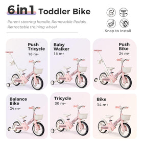 LOL-FUN bike with adjustable handlebar supports longer rides.