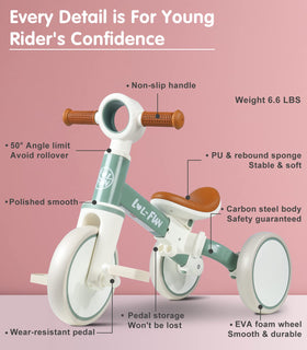 LOL-FUN tricycle bright non toxic paint enhances visibility