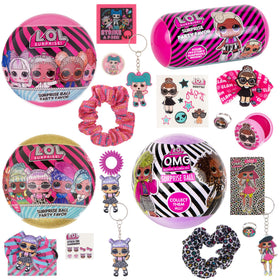 L.O.L. Surprise! 4-pack unboxing with colorful surprise balls for party favors