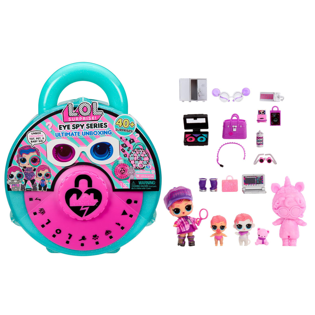 L.O.L. Surprise Crack the Code padlock unboxing reveals interactive clues.