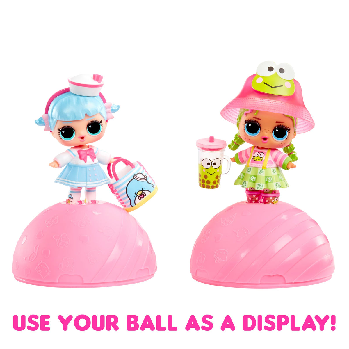 Hello Kitty shaped LOL ball with collectible surprises.