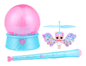 LOL Surprise Magic Flyers Fairies Tots Snowflake emerges from a blossom flower packaging for imaginative play.