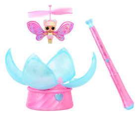 LOL Surprise Magic Flyers Fairies Tots wand-control allows kids to guide flight with a simple gesture.