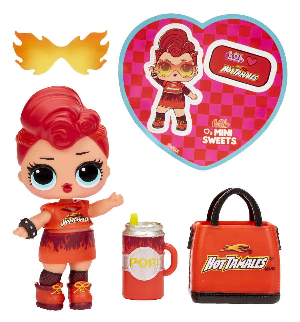L.O.L. Surprise! Loves Mini Sweets doll outfit showcase candy‑themed fashion.
