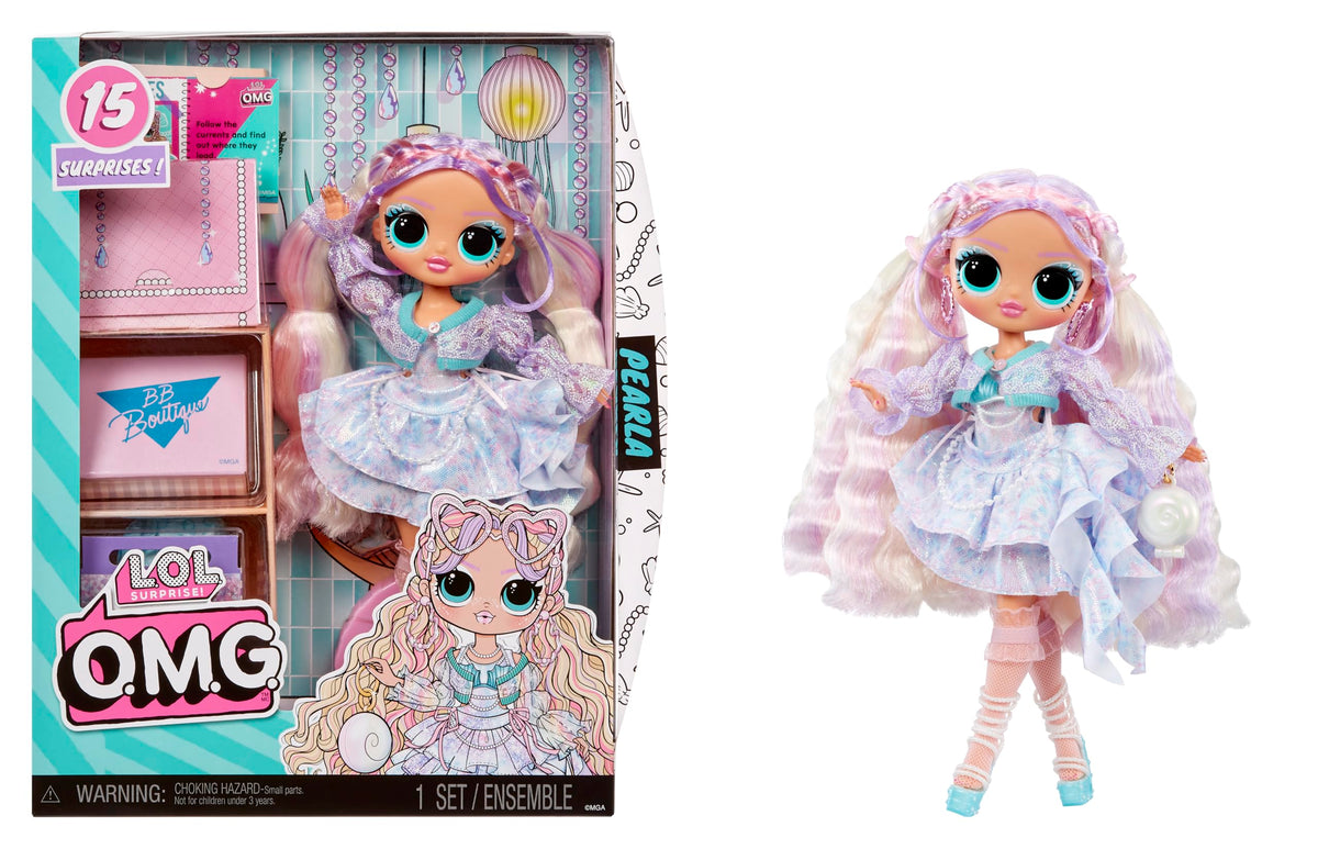 L.O.L. Surprise! OMG Pearla in a mermaid outfit fuels imaginative ocean play.