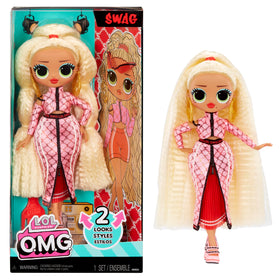 L.O.L. Surprise O.M.G. Swag doll ready for imaginative dressing and posing play.