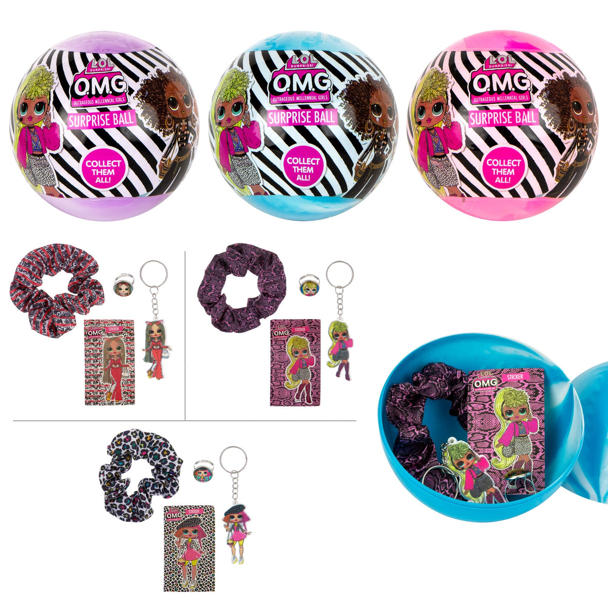 L.O.L. Surprise! Party favors ready to brighten gift bags at birthdays