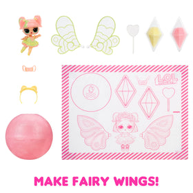 L.O.L. Surprise! Tots Crystal Wings for custom wing design and pretend adventures.