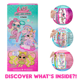 L.O.L. Surprise! Tots Display Stand showing off dolls after play.