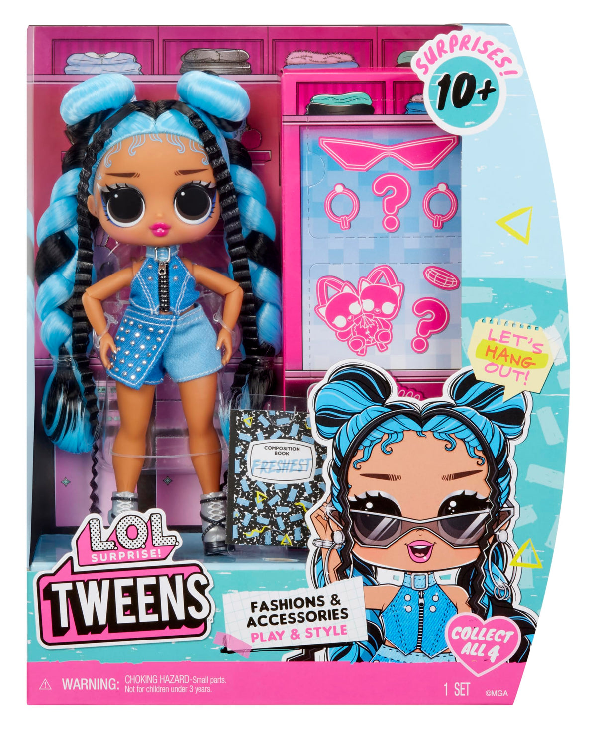 LOL Surprise Tweens Core Doll journal invites personal storytelling and secret notes.