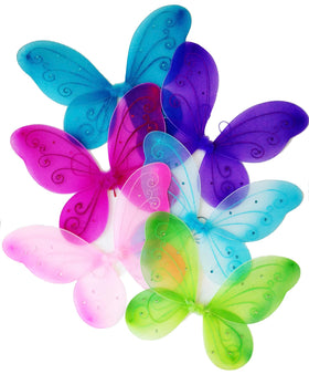 LolaSaturdays Fairy Wings blue set for imaginative dress-up sessions