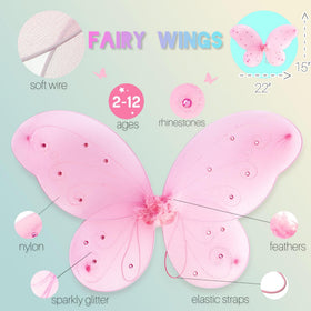 LolaSaturdays Fairy Wings green set with vibrant styling for kids