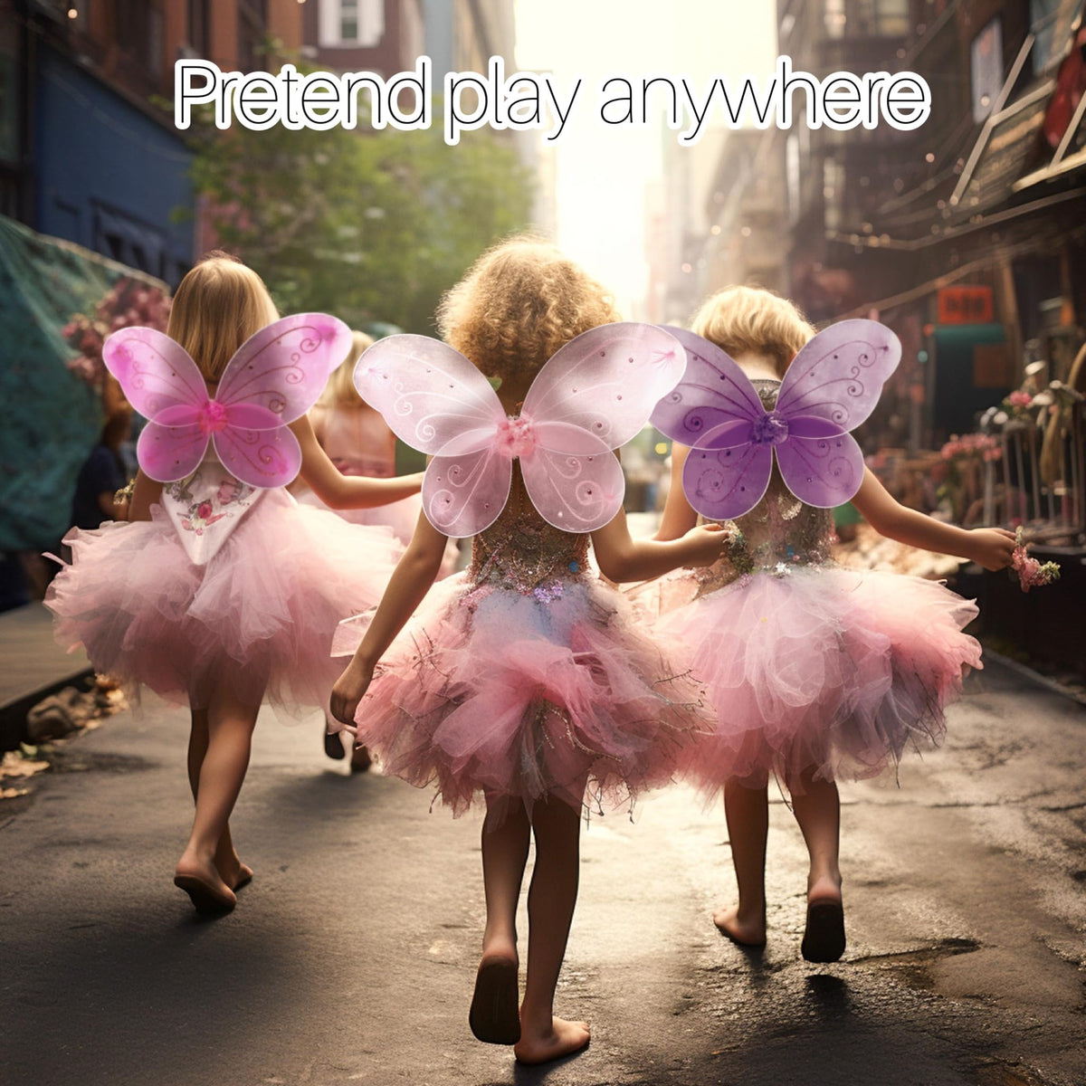 LolaSaturdays Fairy Wings pink set adds sparkle to pretend play
