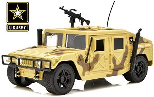 Lollipop US Army Humvee front view with rugged detailing for immersive play