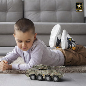 Lollipop Battle Stryker top view, realistic military styling for storytelling play.