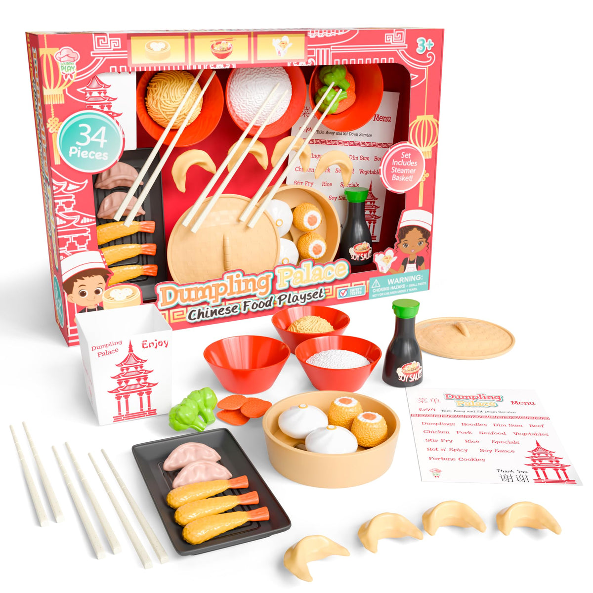 Lollipop Dumpling Palace realistic dumplings invite imaginative play and fine motor exploration.