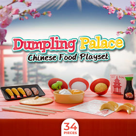 Lollipop Dumpling Palace vegetable dishes showcase bright textures for sensory exploration during play.