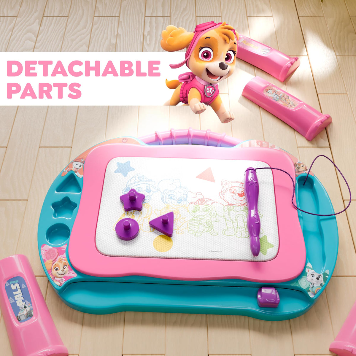 Lollipop Paw Patrol on-the-go play with portable storage and compact size.