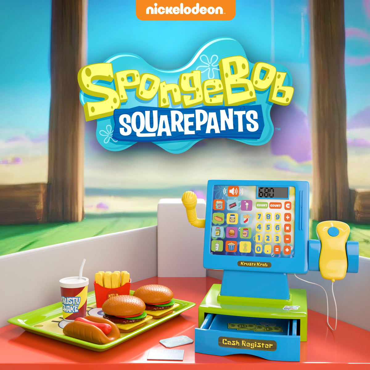 Lollipop SpongeBob hamburgers mimic real food to spark imaginative meals and storytelling