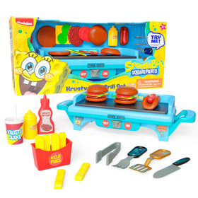 Lollipop Spongebob Grill Playset front view with pretend grill for imaginative cooking
