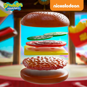 Lollipop Spongebob Grill Playset featuring grill and utensils promotes hands-on pretend cooking