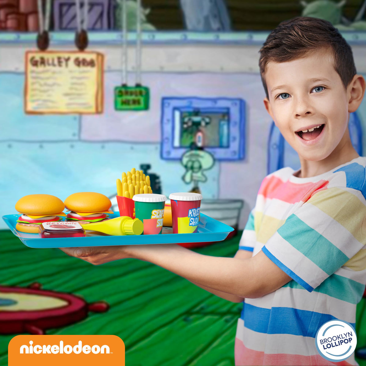 Lollipop SpongeBob Kids Kitchen Playset Kelp Fries for colorful pretend meals
