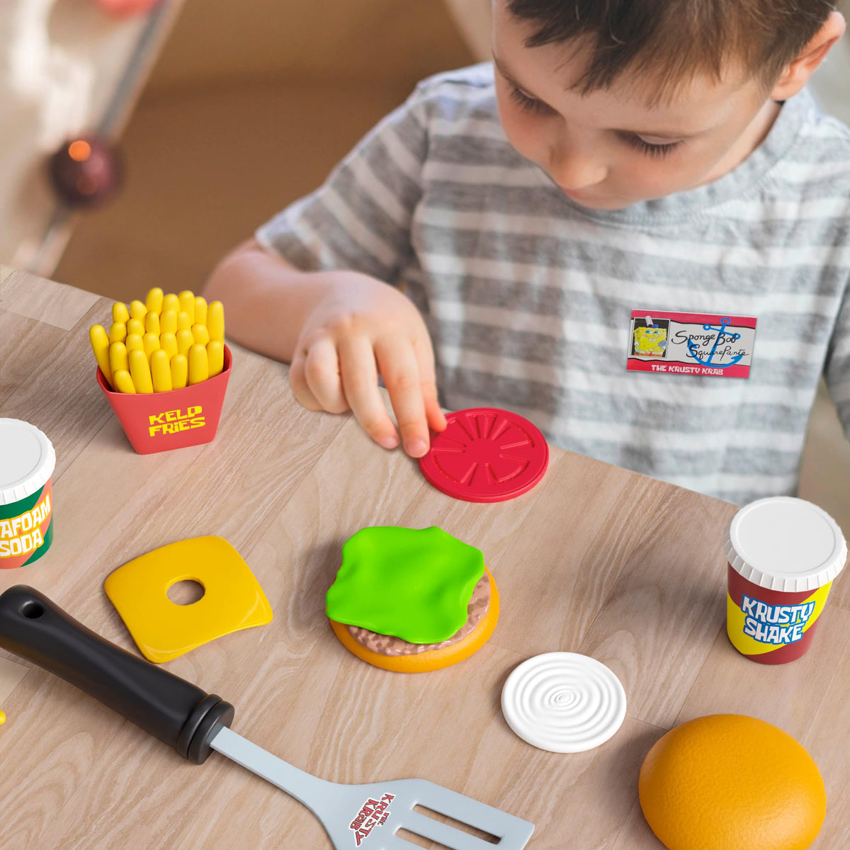 Lollipop SpongeBob Kids Kitchen Playset Krusty Dog adds playful snack option