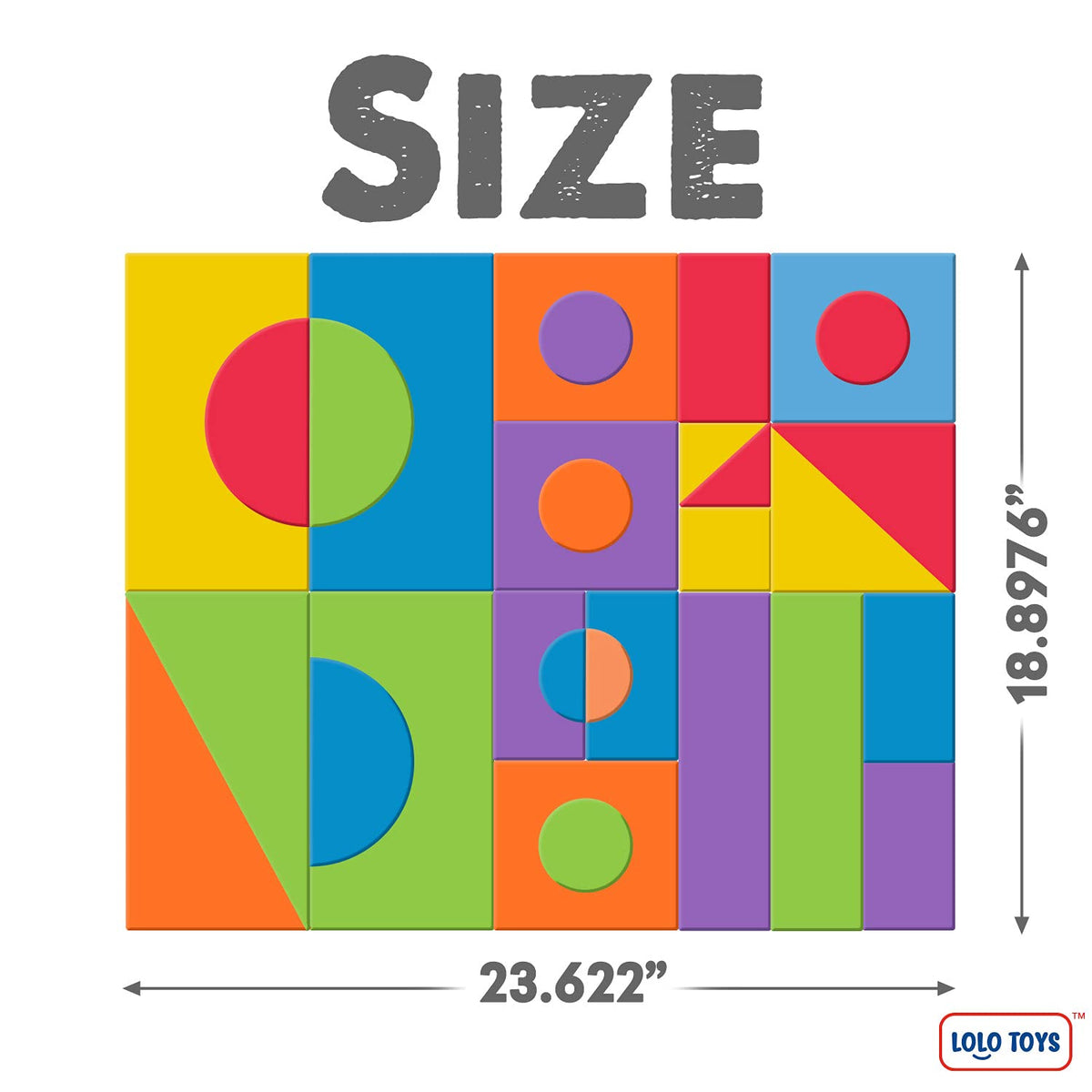 LOLO TOYS blocks in various shapes spark imagination during playtime.