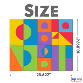 LOLO TOYS blocks in various shapes spark imagination during playtime.