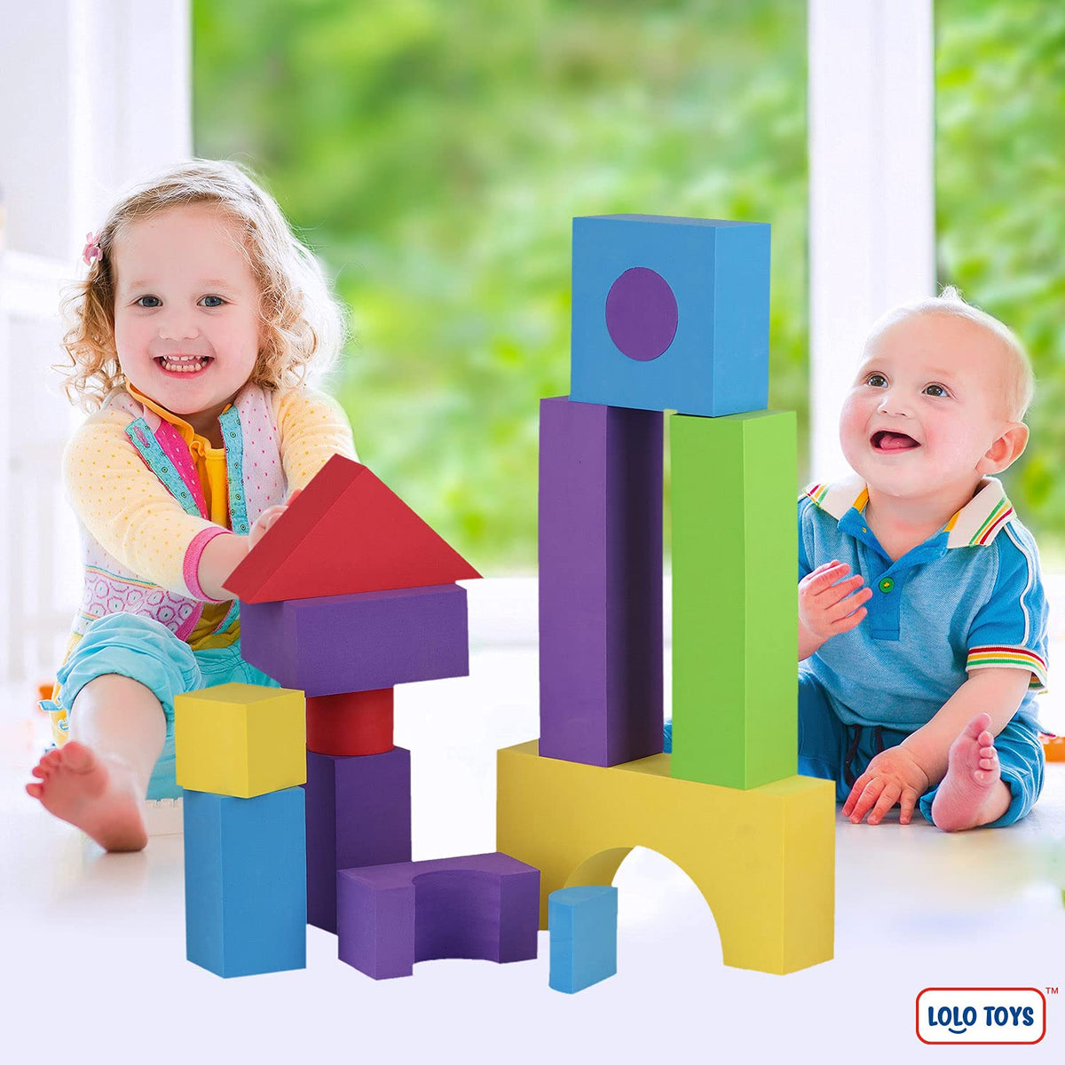 LOLO TOYS indoor and bath-time fun with versatile foam blocks.