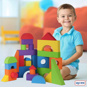 LOLO TOYS toddler-friendly blocks support hand-eye coordination during play.