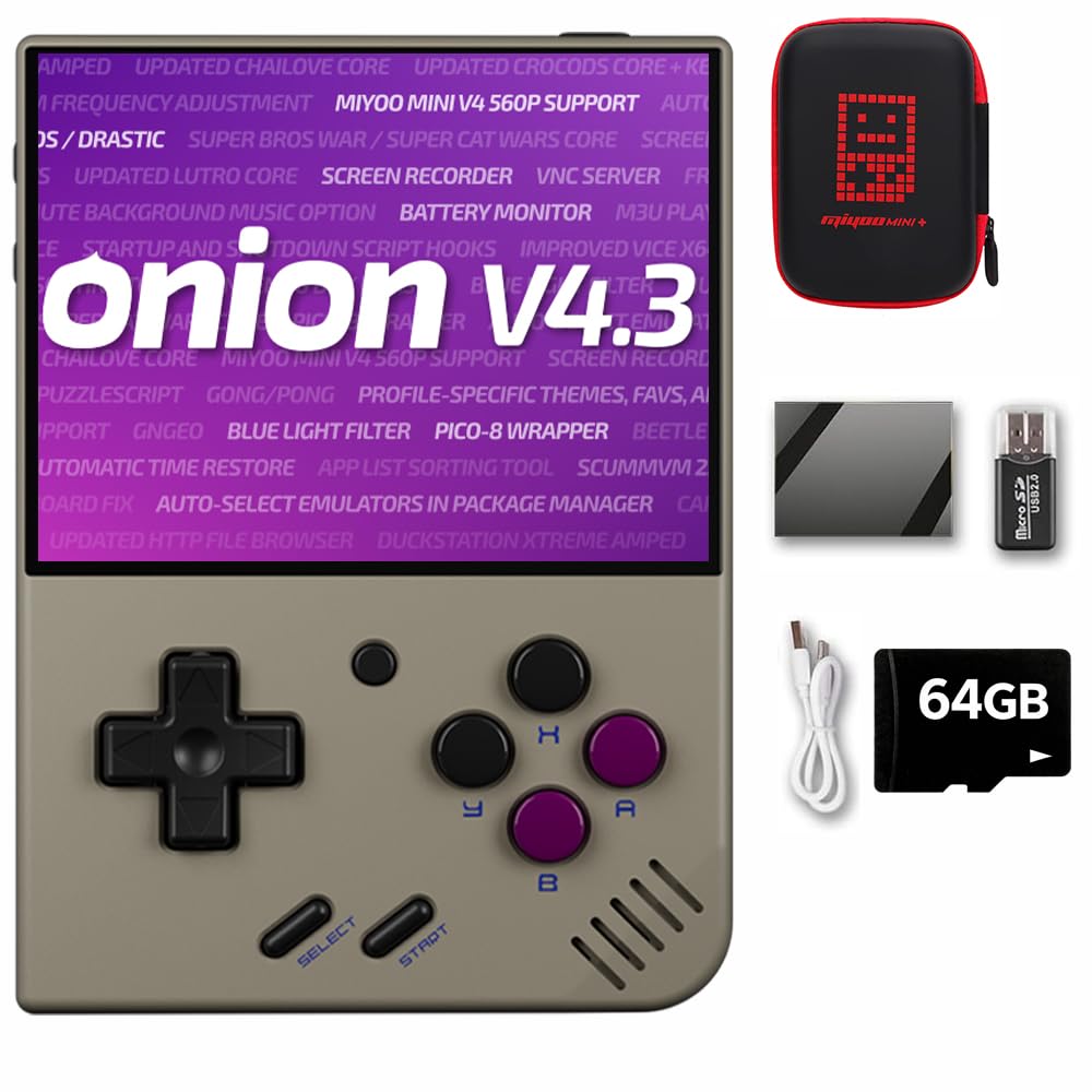LoMiyoo Miyoo Mini Plus screen shows a crisp 3.5-inch display for retro gaming